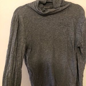 Madewell Gray whisper cotton turtleneck